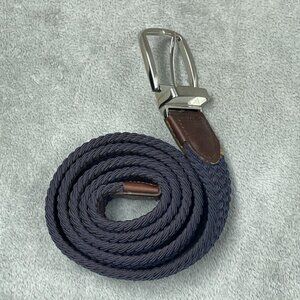 Tommy Bahama Mens Reversible Braided Elastic Belt  Size L/XL a0052
